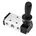 4H210-085 Way Pneumatic Air Hand Lever Operated Valve Solenoid Valve Port 1/4 Inches Manual Control Valves