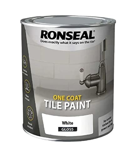 RONSEAL Tile Paint White Gloss 750ml
