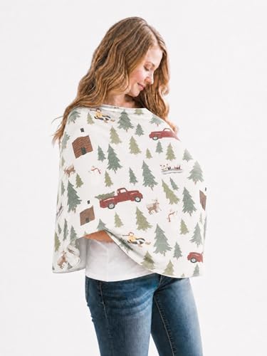 Image of Copper Pearl Nursing Cover for Breastfeeding - Multi-Use Baby Car Seat Canopy, Stroller Shade & Breast Feeding Wrap for Women, Stretchy Breathable Carseat Shawl for Boy or Girl, Kringle