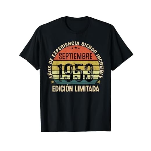 71 Años Cumpleaños Regalos Originale Hombre Septiembre 1953 Camiseta
