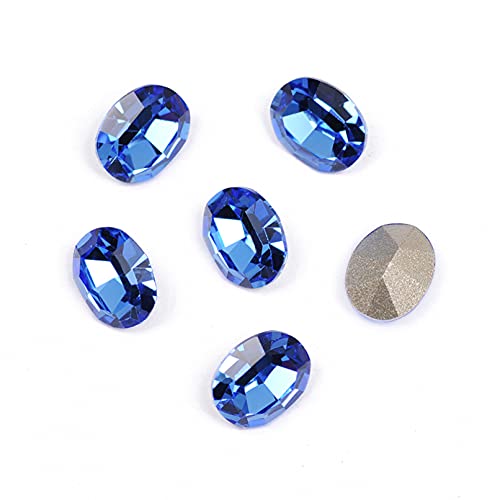 Strass avec griffe K9 ovale 6x8mm à coudre pour éclat durable sur textile
