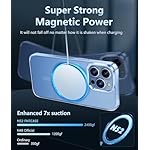 FNTCASE for iPhone 13 Pro-Max Case: Clear Magnetic Phone Cases Compatible with Magsafe Slim Anti Yellowing Military Grade Drop Protection Rugged Protective Transparent Cell Phone Cover (A-Clear) - Image 3