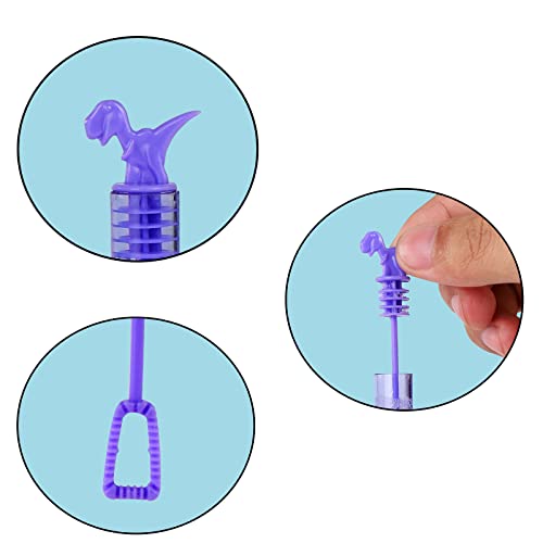 32 Pack Bubbles For Kids Party Favors Mini Bubble Wand Dinasour Toys Bulk Party Goodie Bag Stuffers Supplies Carnival Prizes Christmas Themed Birthday Wedding Bath Time Gifts For Boys Girls #TOP3