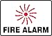 Accuform MFXG407VA Aluminum Sign, Legend"FIRE Alarm", 7" Length x 10" Width, Red/Black on White