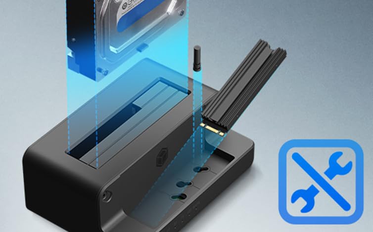 Icy Box HDD/M.2 NVMe SSD Docking Station USBen 2 (10 Gbit/s) – Bild 6