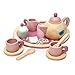 Tender Leaf Toys - Birdie Tea Set - Realistic Teapot, Cups and Treats for Pretend Afternoon Tea Party - Social, Creative, and Imaginative Development - Learning Role Play - Age 3+