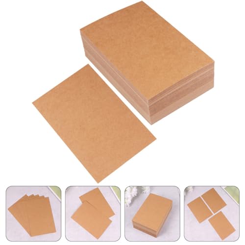 Cartes Postales Vierges Kraft Lisse Lot de 200 pour Correspondance et Écriture