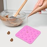 BESTonZON Silikonowe foremki do wykrawania ciastek z masy cukrowej, lodów, ciast, puddingu, czekolady, galaretki, mydło Candy (różowe)