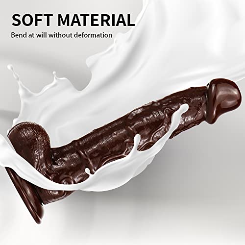 Realistischer Dildo 26 * 5cm Riesiger klassische dildos Mit Starkem Saugnapf XXL-Sexspielzeug Analdildo Perfekt Echte Adern Und Erhabene Hoden Echte Penisnachbildung…