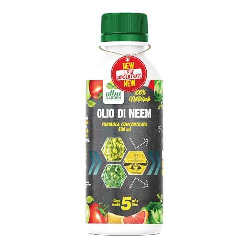 Albagarden - Olio Di Neem Per Piante Naturale Concentrato Puro,