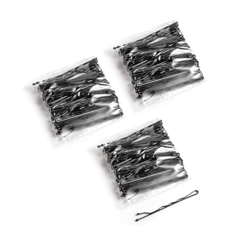 150PCS 2Inches Bobby Pins, Reusable Wave Non Slip Hair Pins Kit Secure Hold Hairpins for Women(Black)