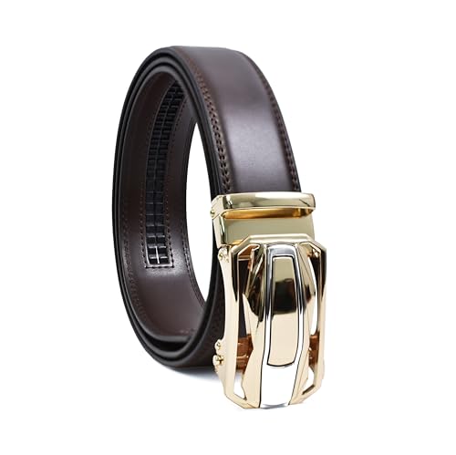 Image of WildHorn Men's Genuine Leather Belt for Men| Premium Auto-Lock Buckle | Adjustable up to 48 inch | Formal & Casual Wear | Micro-Adjust Fit | Stylish Gift Box Included