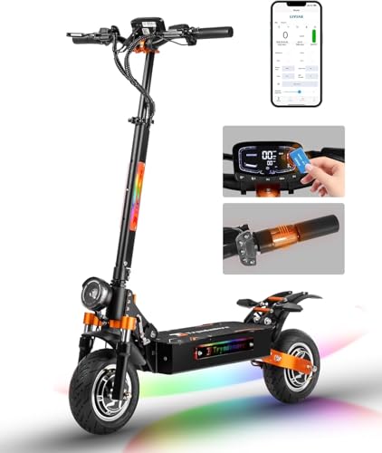 CHEEVALRY-Trottinette-Electrique-pour-Adultes-Electrique-Double-Moteurs-11-Pouces-Pneus-Hors-Route-60V-38Ah-Batterie-au-Lithium-Lithium-Autonomie-de-120-km-Capacite-de-Charge-200-kg CHEEVALRY Trottinette Électrique Double Moteur 11 Pouces – Tout-Terrain, Autonomie et Puissance