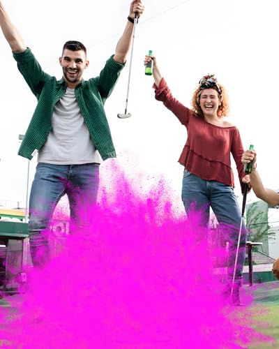 Thiodoon 3 Pack Gender Reveal Exploding Golf Balls Prank Golf Balls Funny Joke For Golfers Best Gift For Expecting Parents 3 Piece Set(Blue & Pink & White) thumb #2