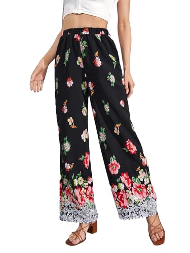 Image of KOTTY Women's Stylish Flared Printed Party Pants