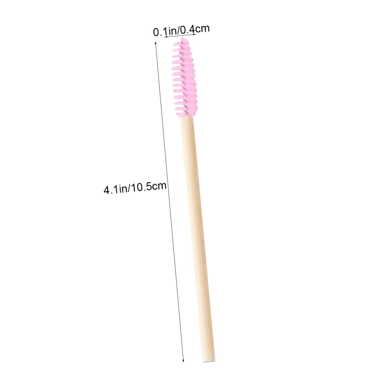 ARTSEWPLY Mini Eyebrow Combs with Bamboo Handle 20pcs Disposable Lash Curler Makeup Brushes