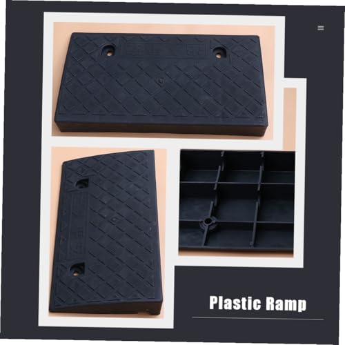 Rampa Triangular de Goma POPETPOP 50x27x9cm Negra para Carga de Vehículos en Entrada y Acera miniatura 7