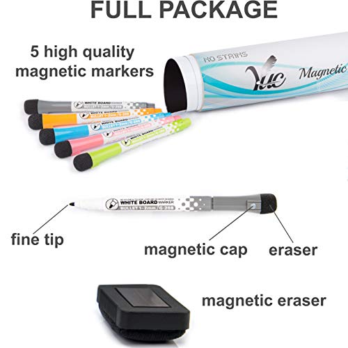 Small Dry Erase Board for Fridge 12x8 inches