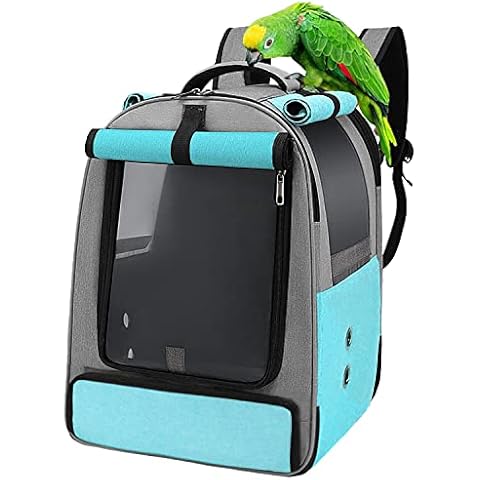 Bird Travel Backpack Cage with View Window Cover
