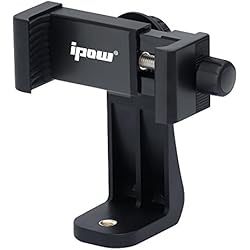 Soporte Movil Vertical Ipow Adaptador para trípode Soporte Universal, Trípode Selfie Stick Monopod con Cabeza de Tornillo estándar de 1/4 ´´-20, Soporte para iPhone Samsung Huawei y Más