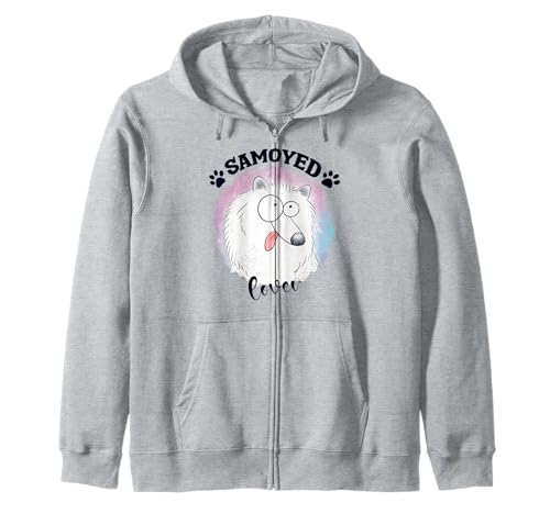 Samoyedo Dog Mom Samoyed Dad Kawaii Dog Doodles Samoyedo Sudadera con Capucha