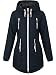 Produktbild Sublevel Damen Matilda Winter Jacke Parka Mantel Winterjacke gefüttert mit Kapuze 6 Farben XS-XL Midnight Blue S