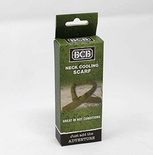 Bushcraft BCB - Pañuelo/bufanda refrigerante,refrescante, color verde caqui, talla única