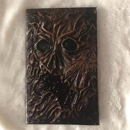 Fangren Decorazione con Copertina Rigida, Demon Evil Dead Book Prop, Diary Spell Decoration, Horror Movie Prop Halloween Decoration Book Gift per Amanti dell'orrore Universal,Flat