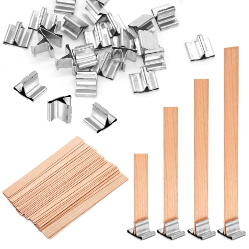 Jiozermi 100 Pcs Wooden Candle Wicks, 15mm…