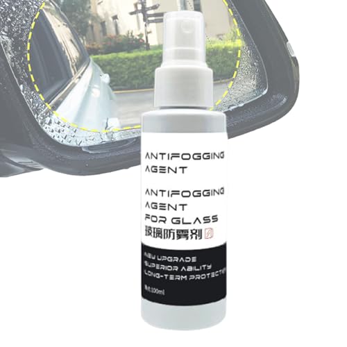 Spray antivaho para parabrisas, 100 ml, antivaho, repelente al agua, limpiador de revestimiento para coche, SUV, camión, camioneta, espejo de cristal para conducción y