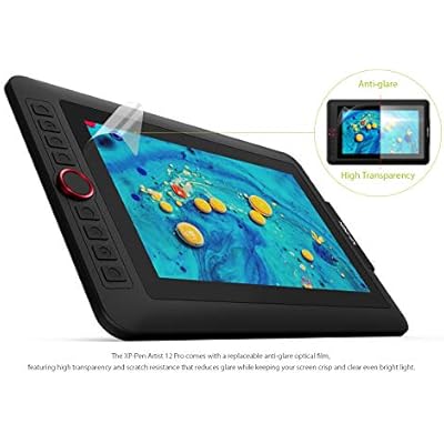 XPPen Artist12 Pro 11.6 Drawing Tablet with Screen Pen Display Full-Laminated Graphics Tablet and XPPen 3-in-1 Cable