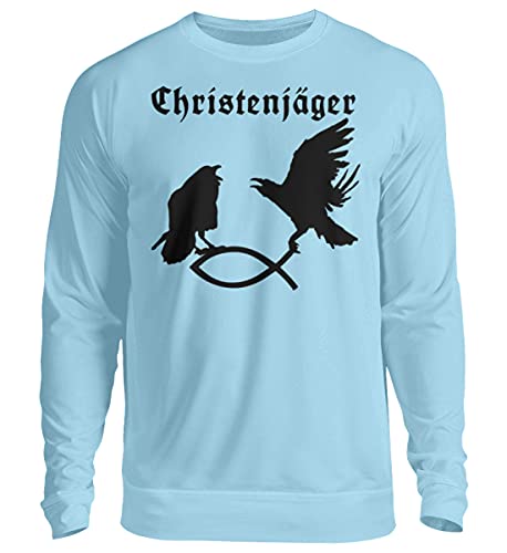 Pull unisexe Hugin et Munin Odin's Raben bleu vêtement de Noël taille Large