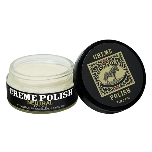 Bickmore Cream Shoe Polish -Neutral Leather Shoe Care, Nourishing Formula, Fills Scratches, High-Gloss Shine, Long-Lasting, Made in USA