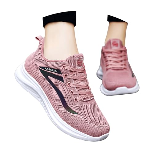 Women's Wide Toe Box Road Running Shoes Athletic Tennis Sneakers Womens Lightweight Casual Shoes for Walking Gym Work Travel Workout Breathable Mesh Sport Non Slip Lace Up Sneakers