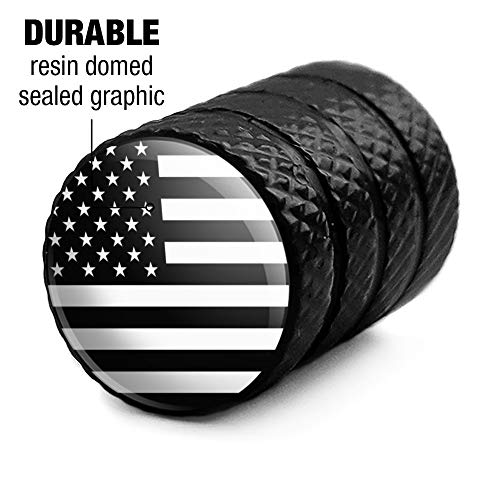 image for GRAPHICS & MORE Subdued American USA Flag Black White Military Tactica