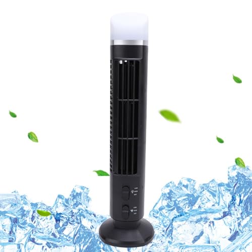VBESTLIFE Ventilador de Torre sin Aspas para Dormitorio, Ventilador de Piso Silencioso Velocity, Ventiladores Oscilantes de 90° para Interiores, Compactos y Portátiles, Ventiladores de