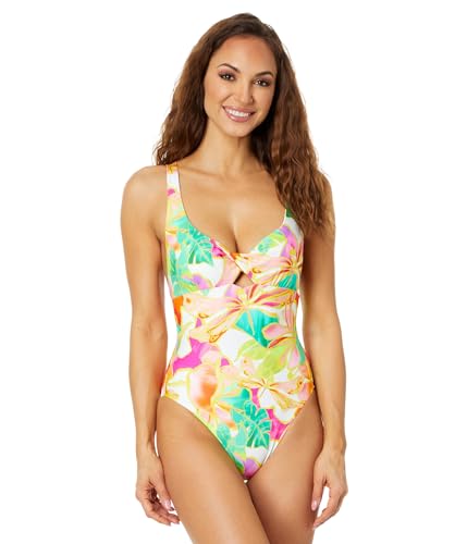 Seafolly Damen Standard Wonderland Twist Front Einteiler, Fuchsia Ros,...