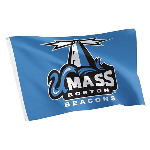 Bandera UMass Boston Desert Cactus de poliéster premium resistente de 3x5 pies para pared