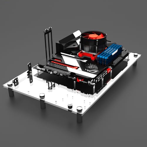 DIY Acrylic Open Frame PC Case for ATX, MATX, ITX Motherboards – Gaming & Test Bench Rack for PC Builds by DALAIBUKESI - Used condition - US$27.73