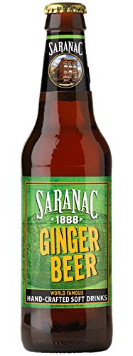 Saranac - Ginger Beer - World Famous Hand-Crafted Soft Drinks - 12 oz (6 Glass Bottles)