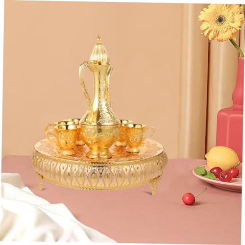 Théière turque métal vintage et tasses à vin style rétro - 6