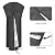 J&C Patio Heater Cover-Black Waterproof Dust-Proof Durable Veranda Outdoor Heater Cover with Zipper for Round Stand Up Patio Heater (86x19x33in)