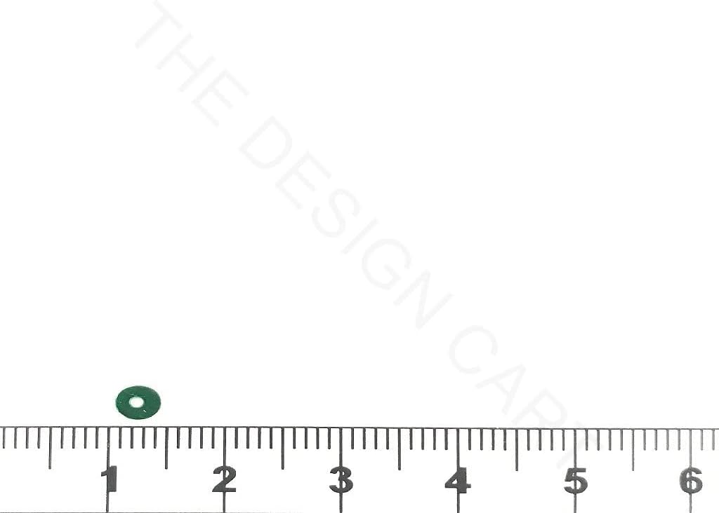 The Design Cart 4 mm Dark Green Circular Plastic Sequins Pack of 1000 Gram