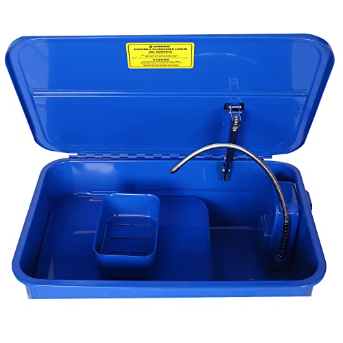 Parts Washer, 20 Gallon Cabinet Electric Solvent Pump Portable Automotive Parts Cleaner With Shelf Tank For Wheel Bearings, Gears, And Carburetors #TOP4
