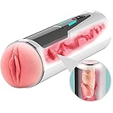 -Camiseta Masculina Pantalla Led Pantalla de Pistón Automático Masculino Inteligente, Erecciones Máss Y Más Fuertes,...