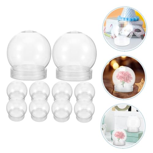 Bolas transparentes para Navidad de 10 piezas y envases rellenables multiusos 8