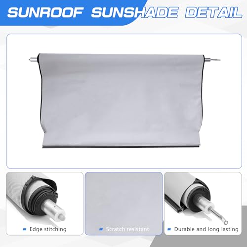 Image of Sunshade Cover Sunroof Compatible with Lincoln MKC 2014-2019,Replace # EJ7Z78519A02AE (Gray)