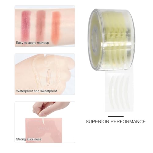 Beaupretty 300 pares de acessórios de maquiagem fita de pálpebra de renda para levantadores de pálpe