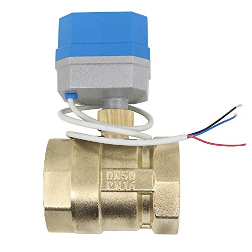 12v - 2 tipos de conexion - valvula esfera motorizada normalmente cerrado valvula 2 vias motorizada electrovalvula 12v 1/2 3/4 1 1-1/4 pulgada (2 pulgada DN50)