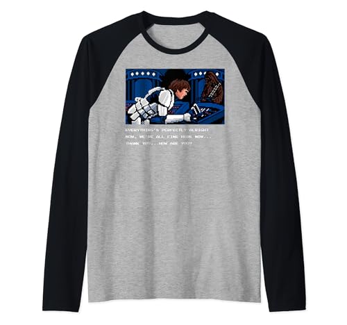T-shirt Star Wars style jeu vidéo raglan pour soirée gaming